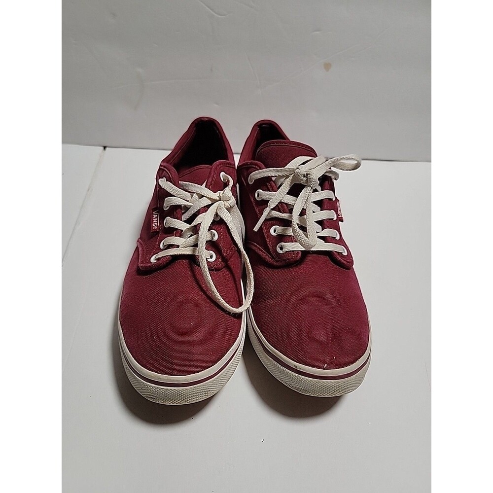 Vans Off-the-Wall Red Sneakers Women's Sz 8.5 Lace Up